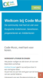 Mobile Screenshot of code-music.nl