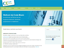 Tablet Screenshot of code-music.nl